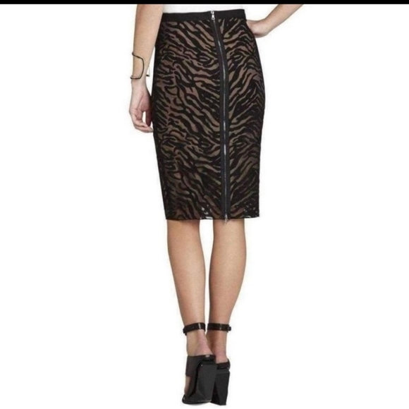 BCBGMaxAzria set pencil skirt and peplum top zebra style - Picture 15 of 16
